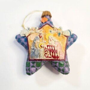 Vintage Jim Shore Star Nativity Ornament Heartwood Creek 38250 Christmas 2004